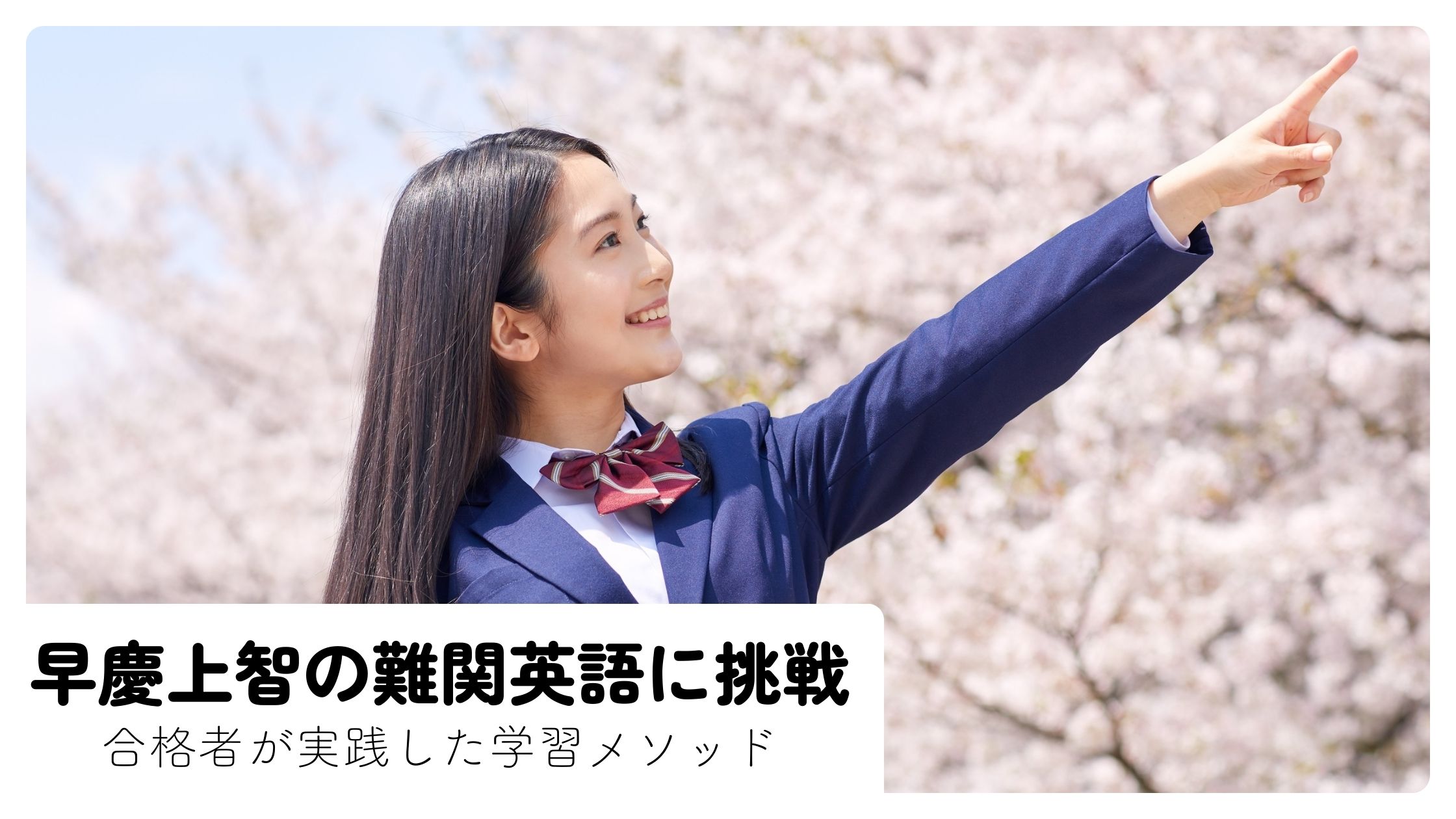 早慶上智の難関英語に挑戦｜合格者が実践した学習メソッド | ｜中学生